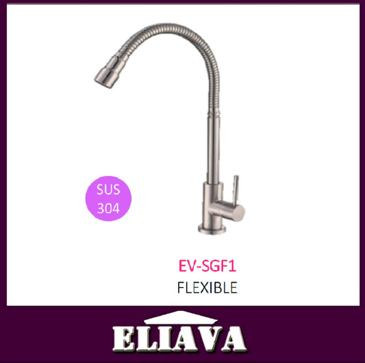 [EV-SGF1] ELIAVA SUS 304 Gooseneck Faucet Flexible Body