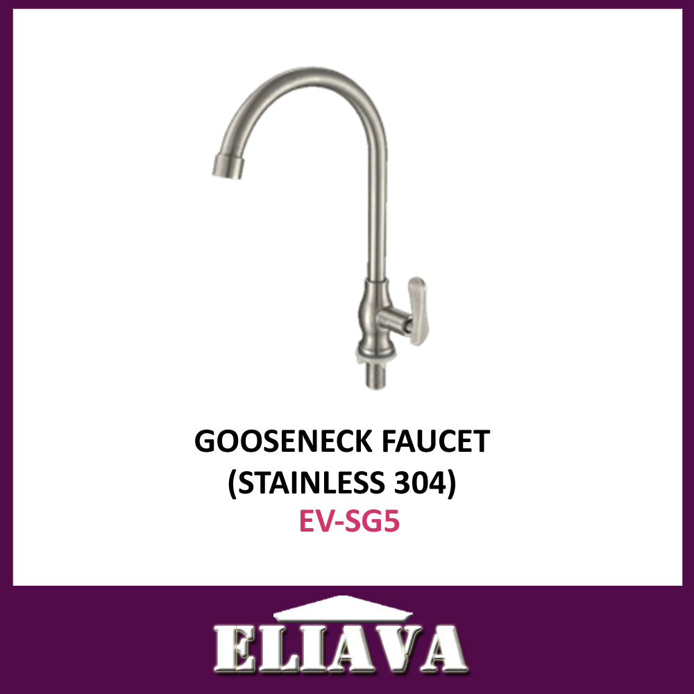 [EV-SG5] ELIAVA SUS 304 Gooseneck Faucet